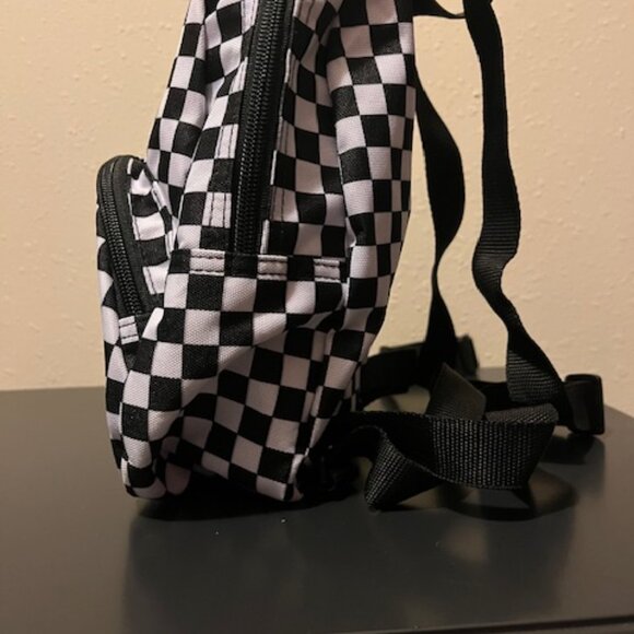 Vans Old Skool Black and White Checkered Mini Backpack Purse - Picture 2 of 10